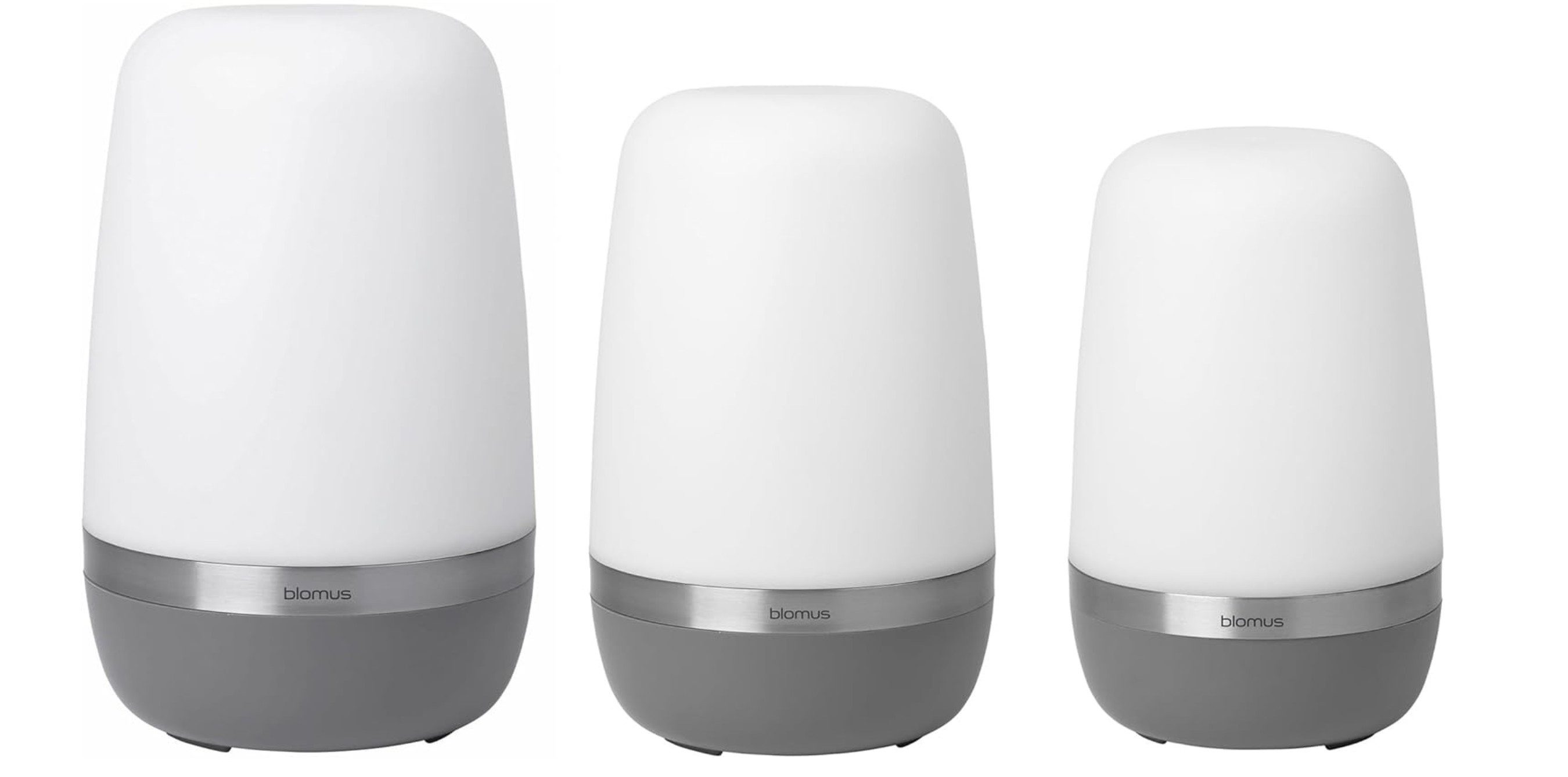 blomus LED Laterne Outdoor 3er Set -SPIRIT- Outdoorlampe, Tischlampe: Outdoor, Dimmbar, LED fest integriert, Warmweiß, Neutralweiß, Kaltweiß, Akku aufladbar, IP44, Dimmbar, LED, Lichtfarben, Stilvoll, Zeitloses Design