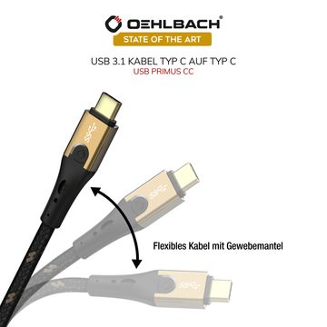 Oehlbach Primus CC USB TYPE-C® Kabel USB-Kabel, USB Typ-C, USB Typ-C (50 cm)