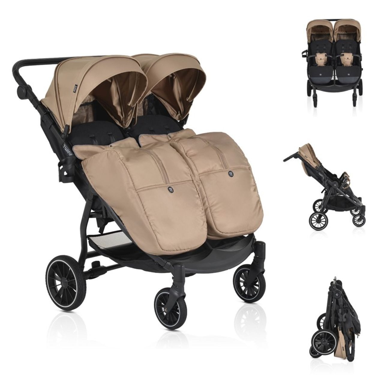 Geschwisterwagen Zwillingskinderwagen TwinGo