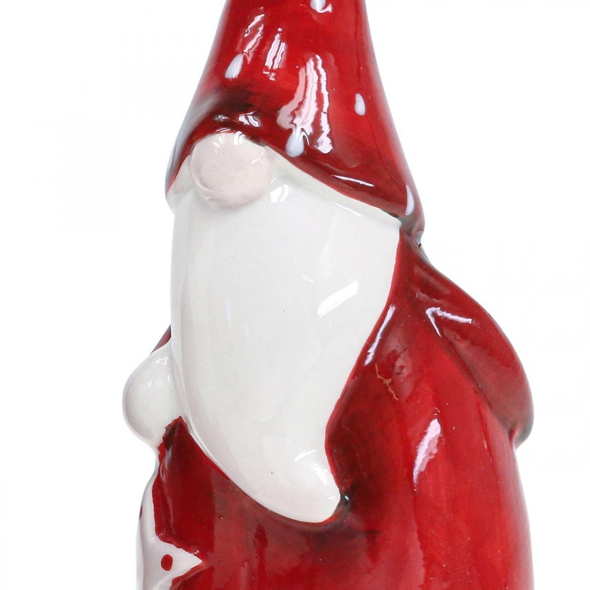 Viana Weihnachtsmann Weihnachtsmann Figur Nikolaus Keramik Deko Rot Weiß 13 günstig online kaufen