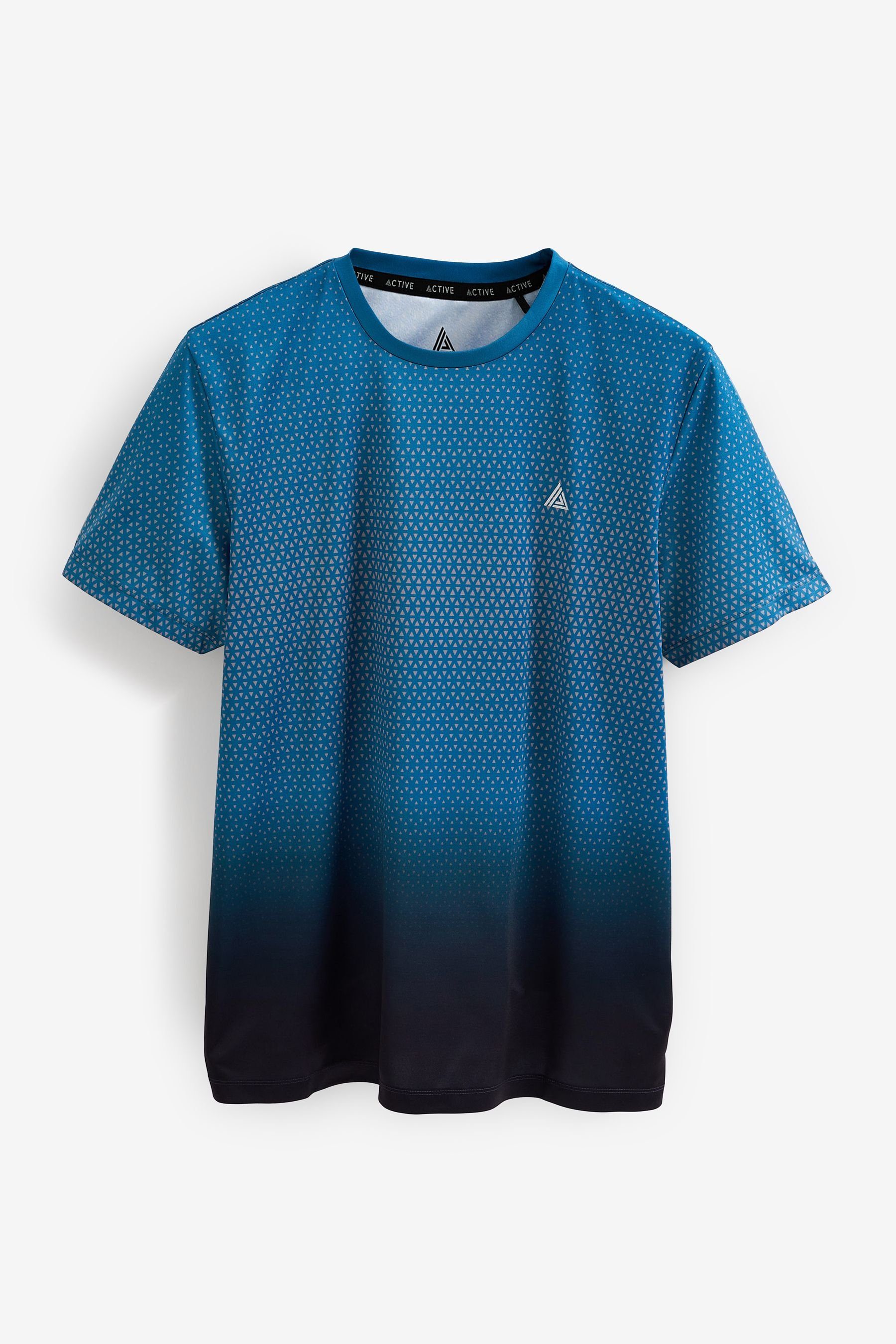 Active T-Shirt Next Dye Gym Geo Dip (1-tlg) Trainingsshirt Blue And Training