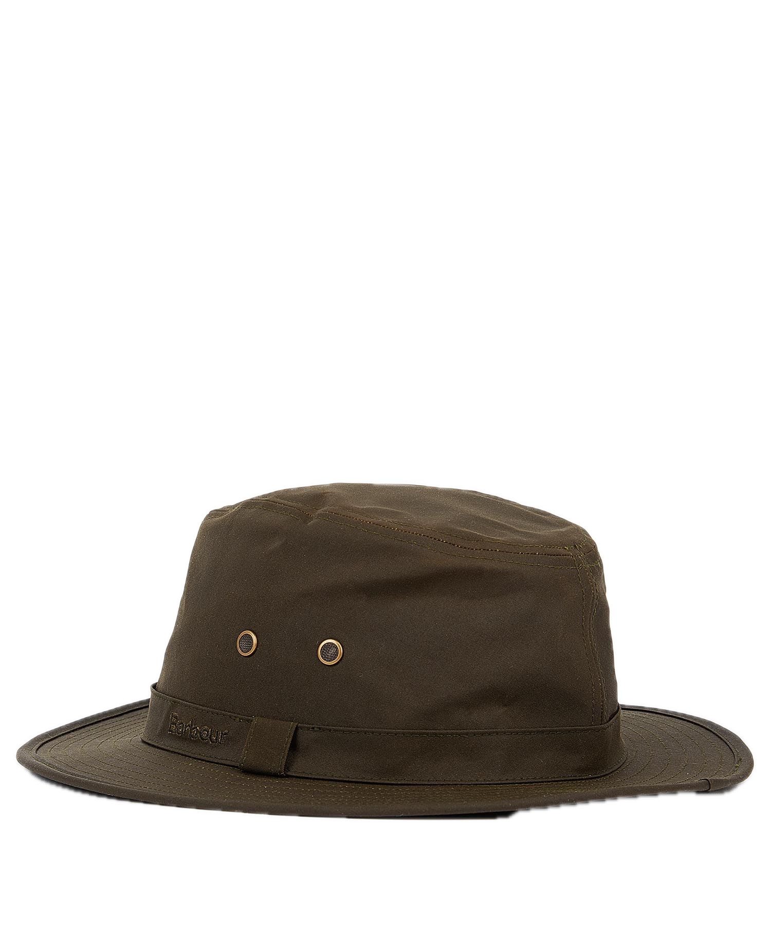Barbour Outdoorhut BARBOUR Dawson Wax Safari Hat Olive (1-St)