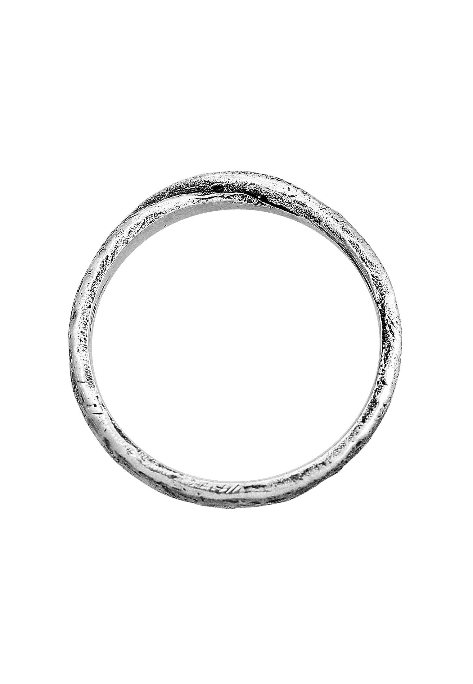 HAZE & GLORY Silberring Herren Bandring - Twisted 925 Silber
