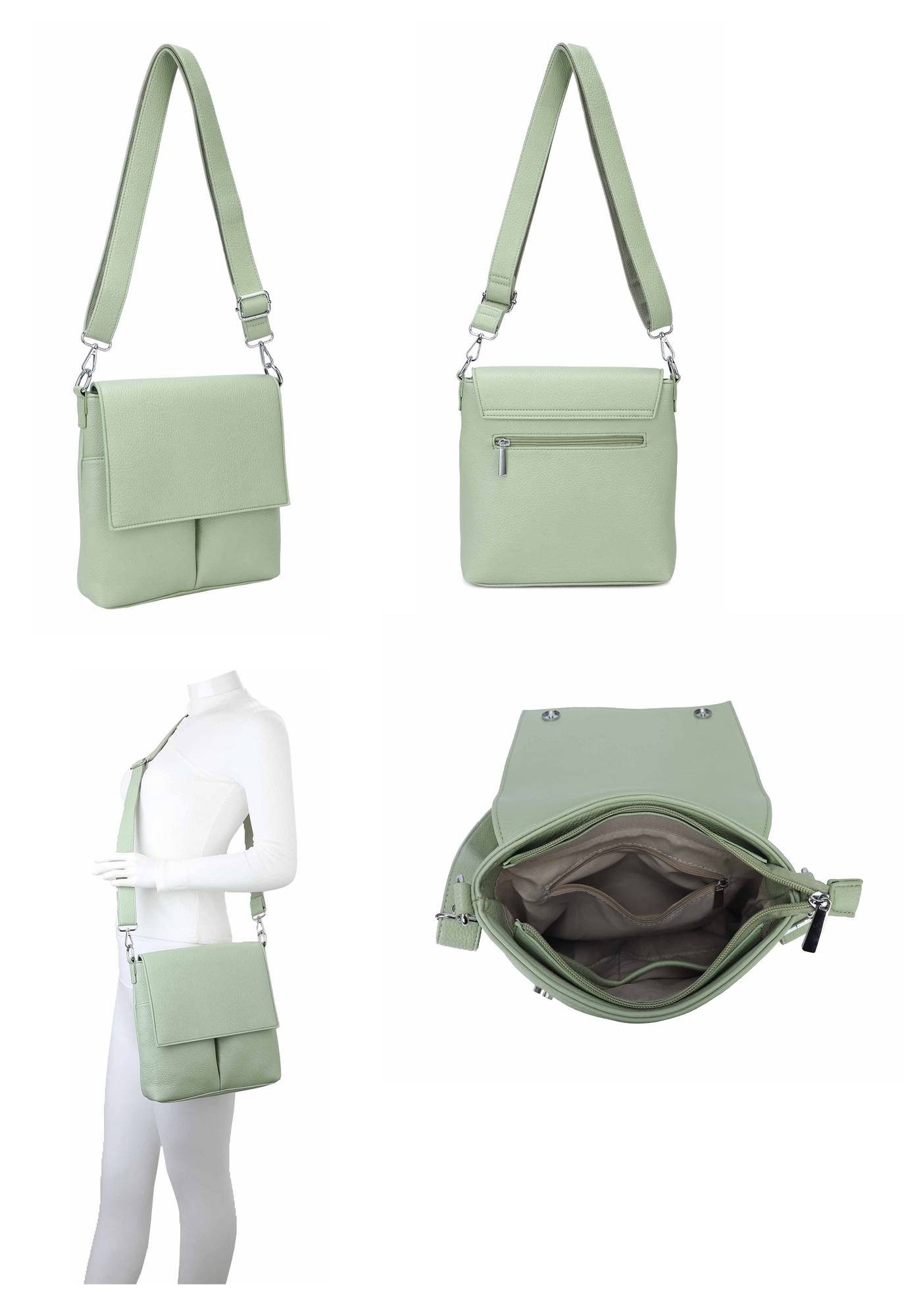ITALYSHOP24 Schultertasche Damen Tasche Crossbody Umhängetasche Shopper Tab günstig online kaufen
