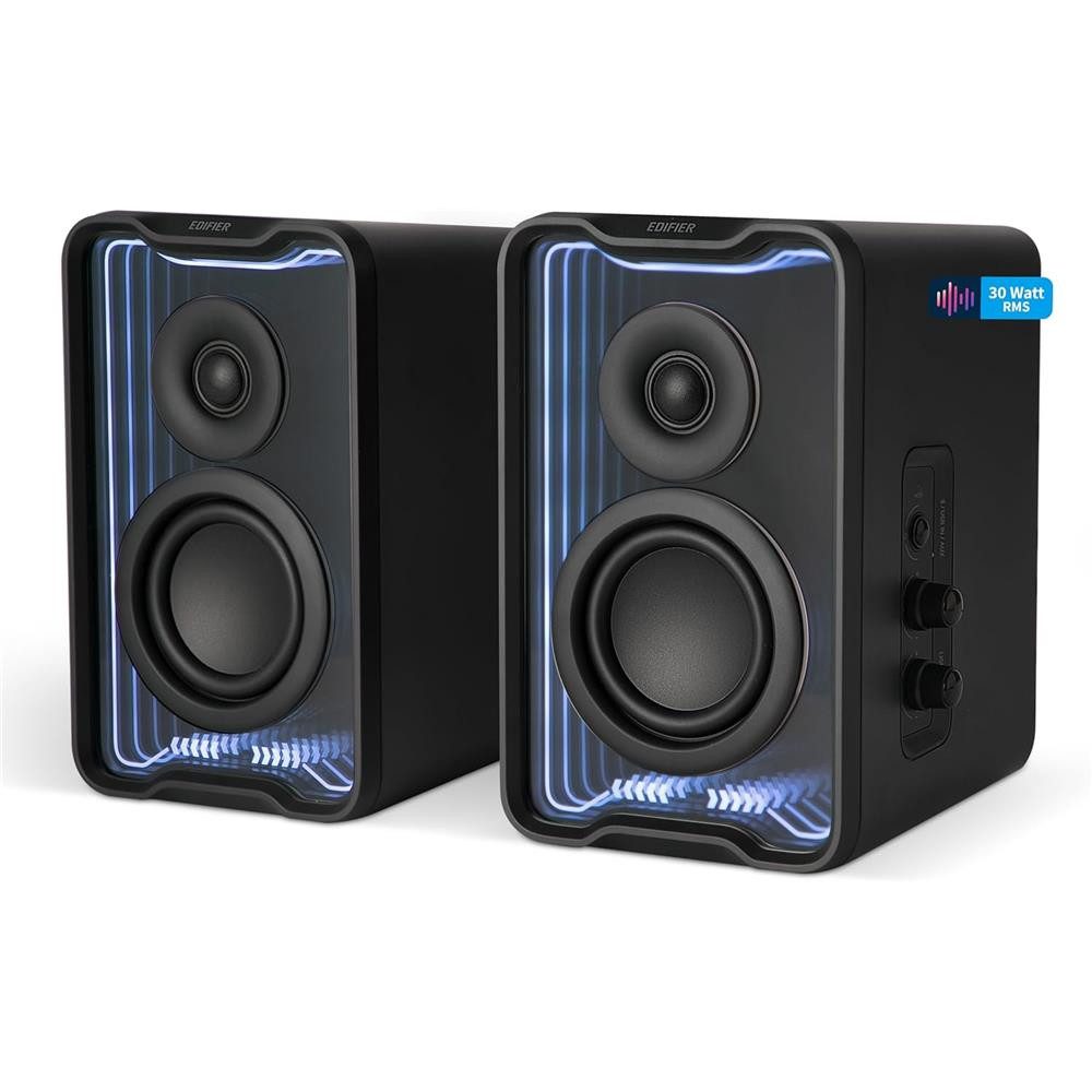 Edifier® Edifier QR30 PC-Lautsprecher (30W RMS, RGB-Lichteffekte)