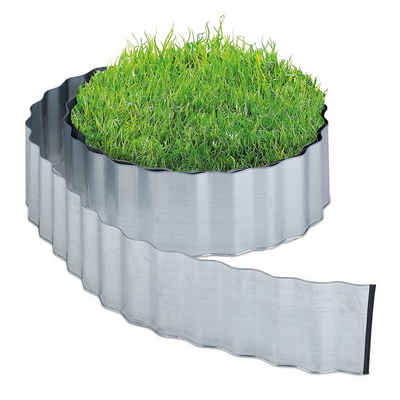 relaxdays Rasenkante Rasenkante 8m aus Metall