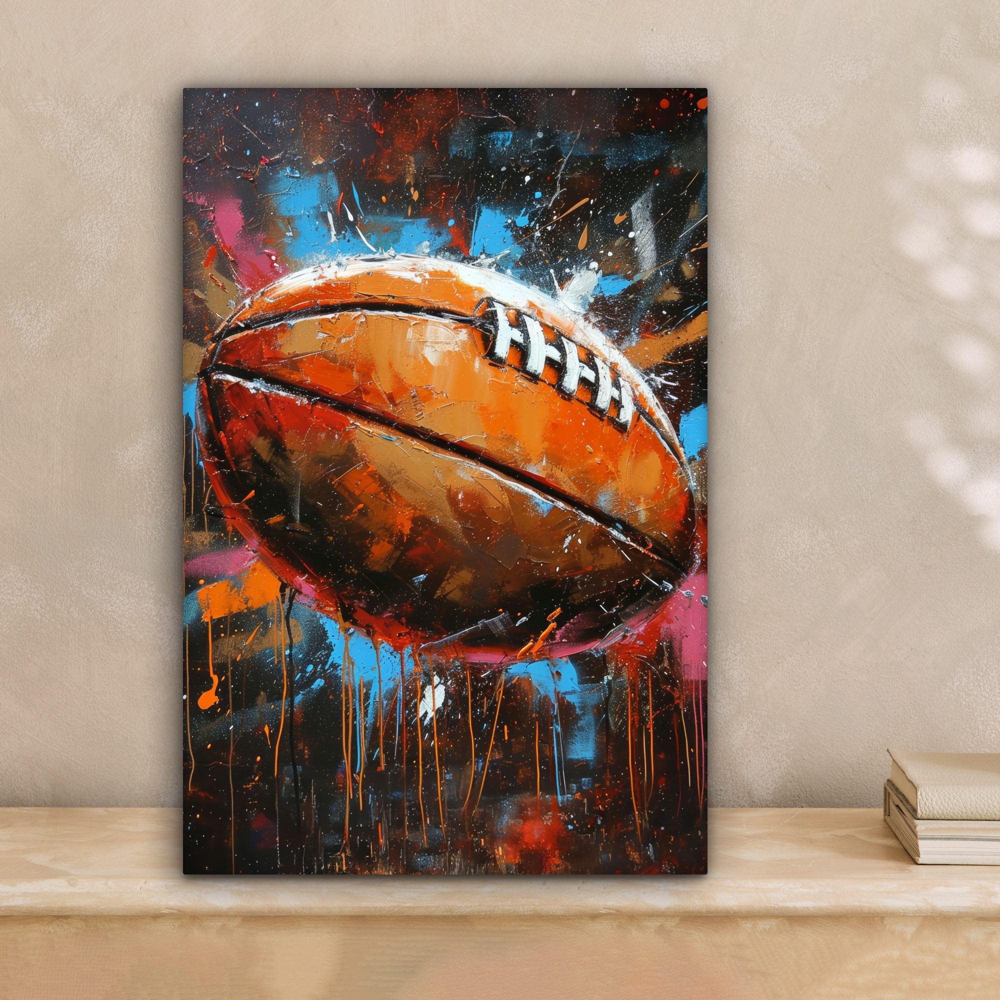 OneMillionCanvasses® Leinwandbild Graffiti - Rugby - günstig online kaufen