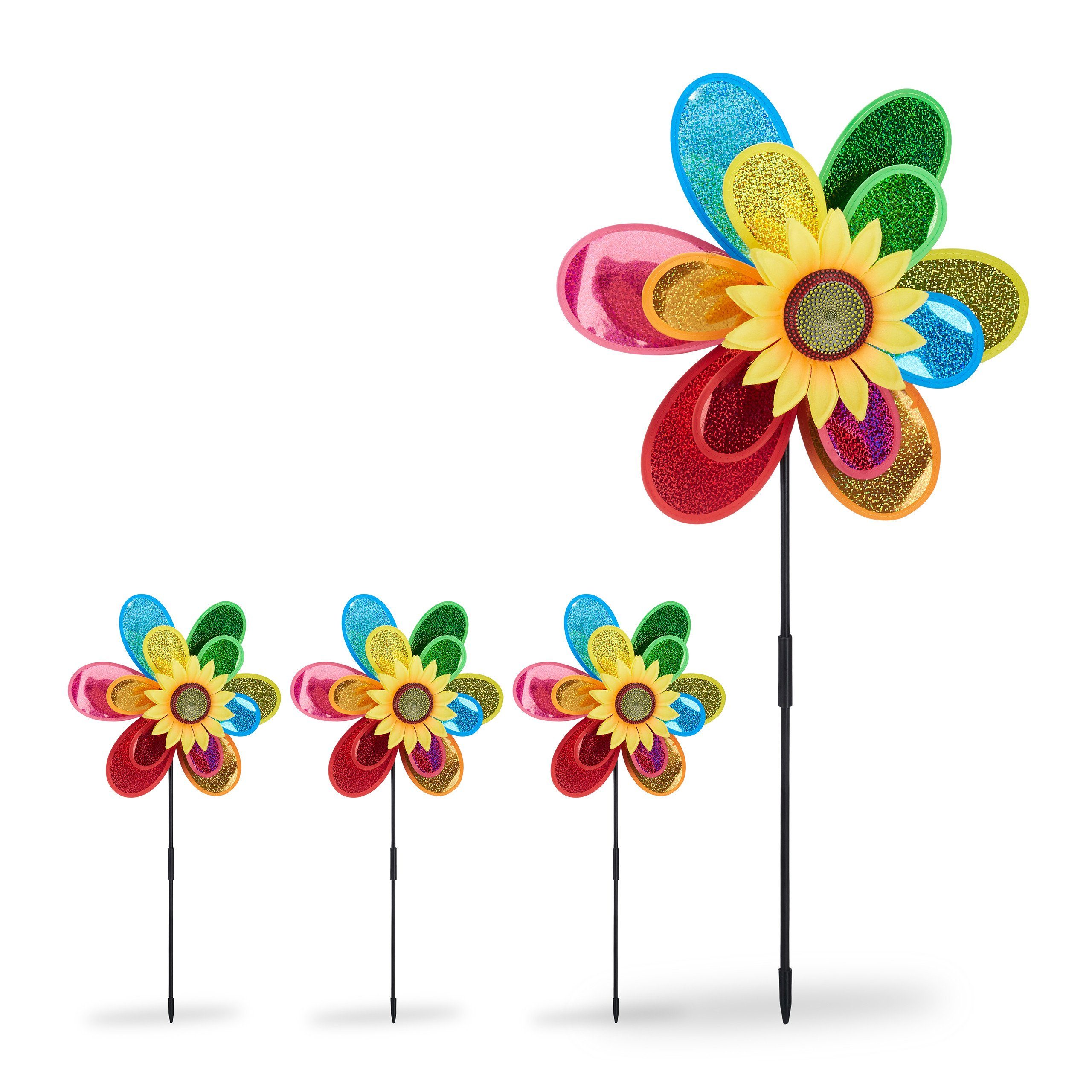 Windrad 4 x Windrad Blume