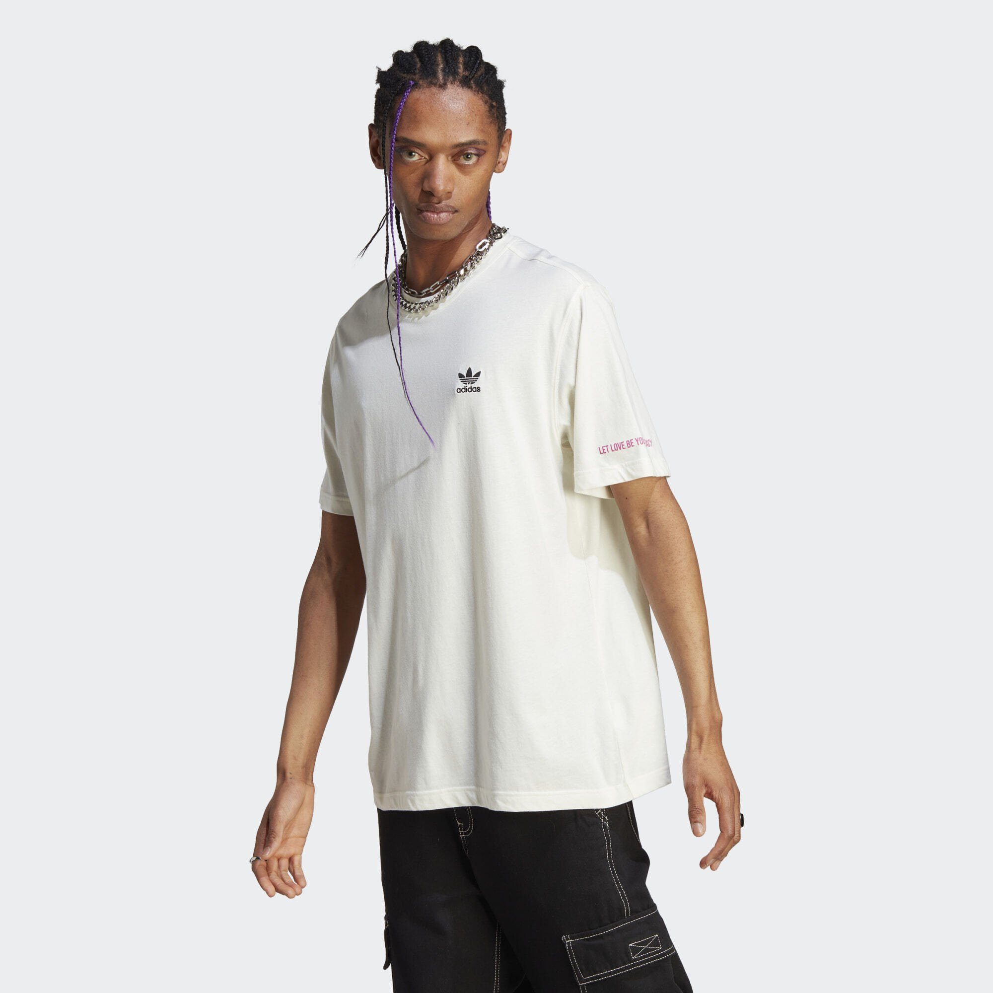 adidas Originals T-Shirt PRIDE RM T-SHIRT White GRAPHIC Off