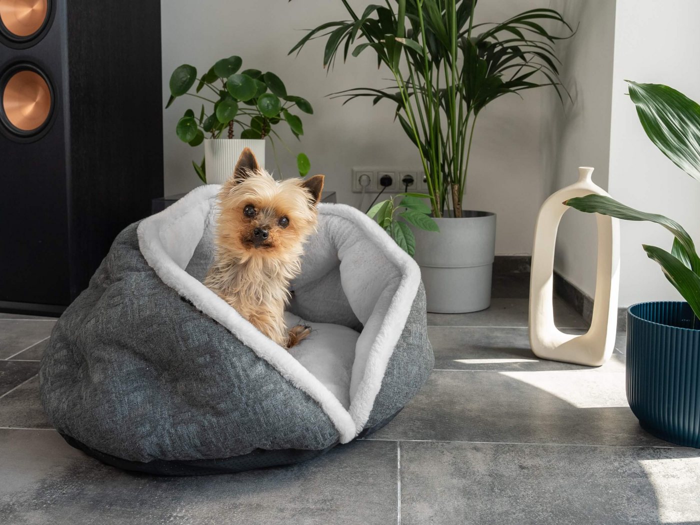 Thumbnail - TrendPet Tierbett LunaNest, 100% Polyester, dick gepolstert