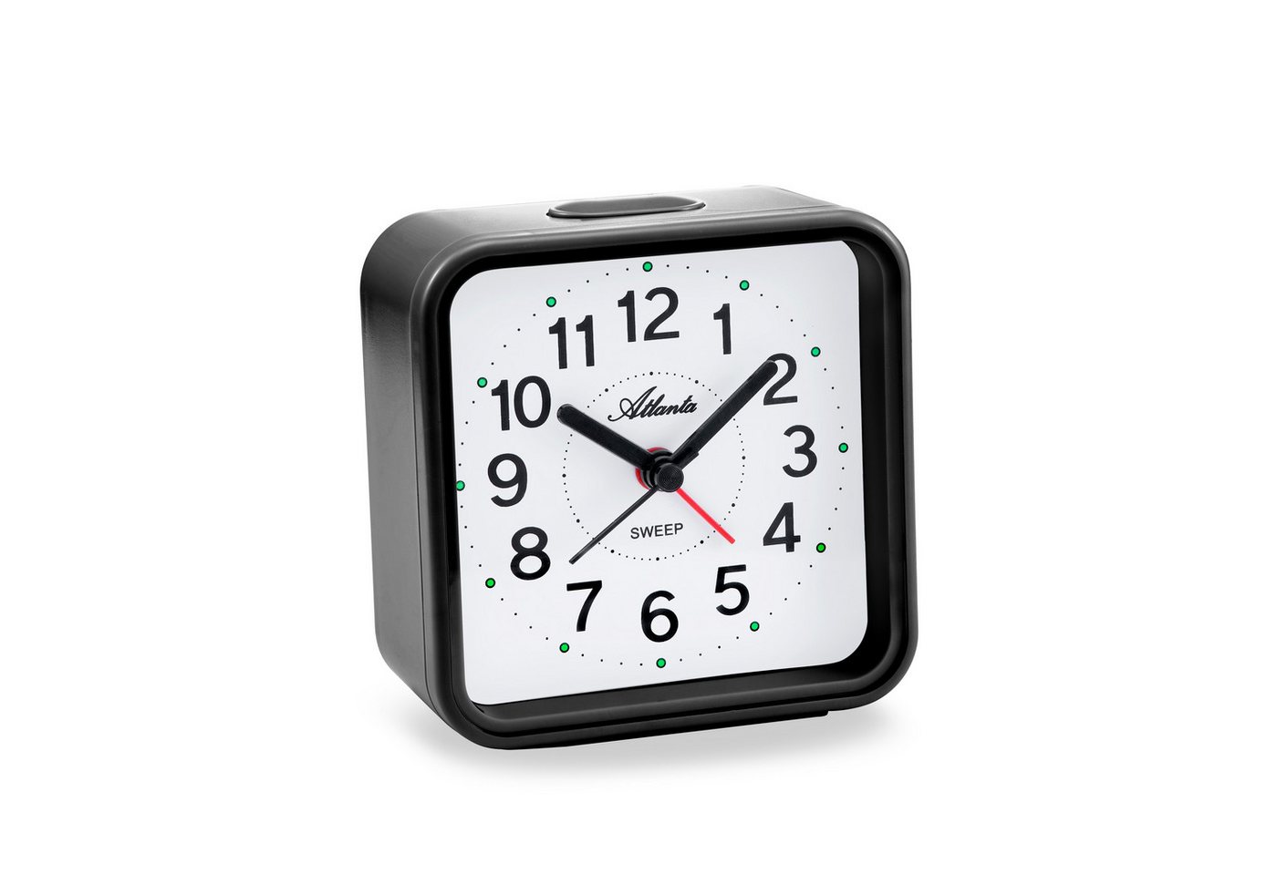Atlanta Quarzwecker Wecker, schleichende Sekunde, Geschenkidee, Schlafzimmer, Piepalarm