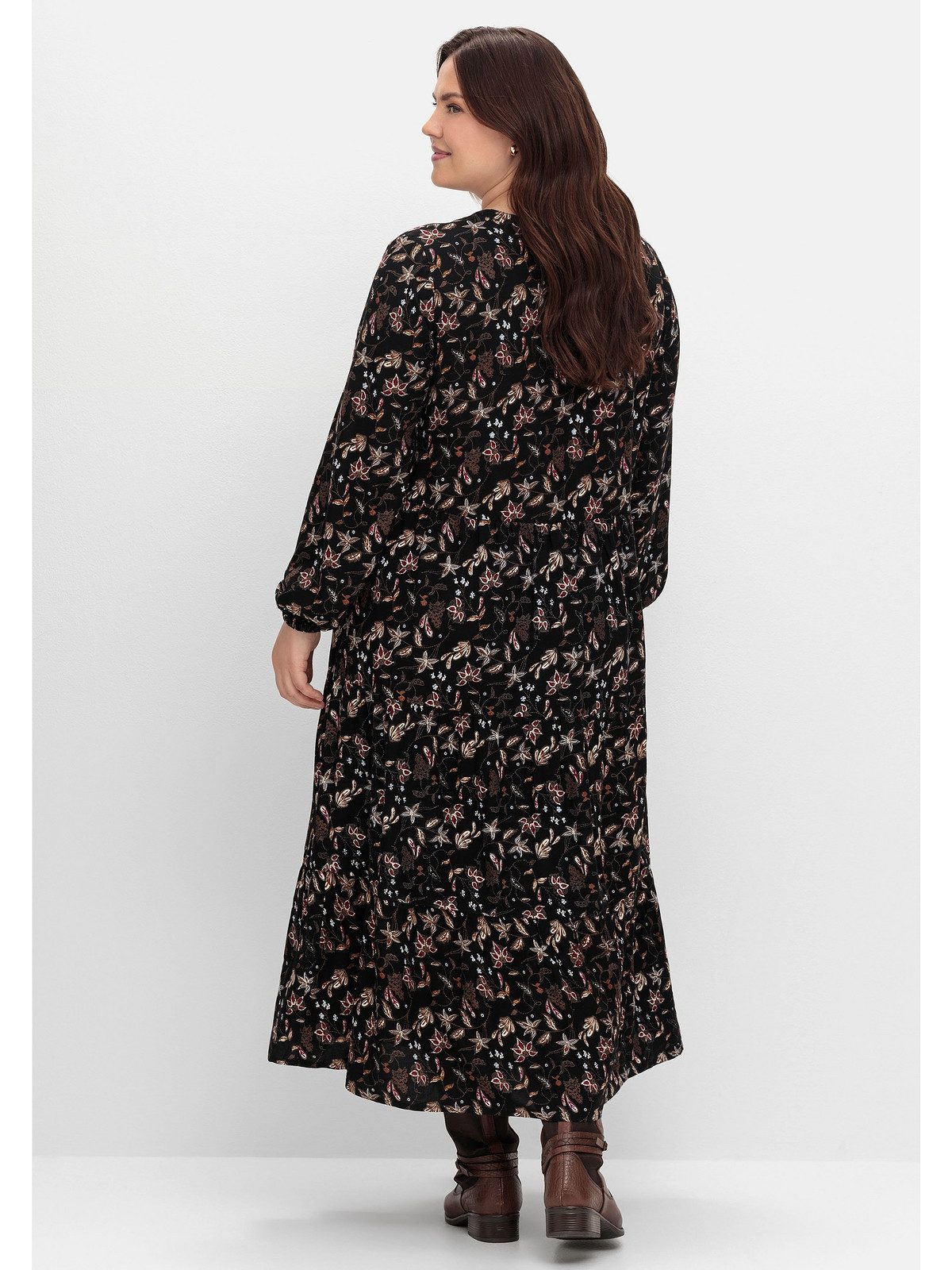 Sheego Druckkleid Große Größen mit Alloverprint, komplett gefüttert