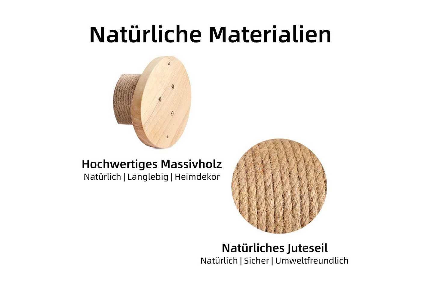 Thumbnail - YINDN Katzen-Kletterwand 3er-Set Wandmontierte Katzenkletterstufen, Kletterstufen für Katzen, Katzenpilaster, Katzentrep...