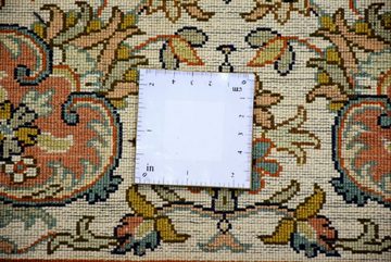 Seidenteppich Kashan 9596, Kayoom, rechteckig, Höhe: 10 mm, Einzelstück mit Zertifikat, Wohnzimmer