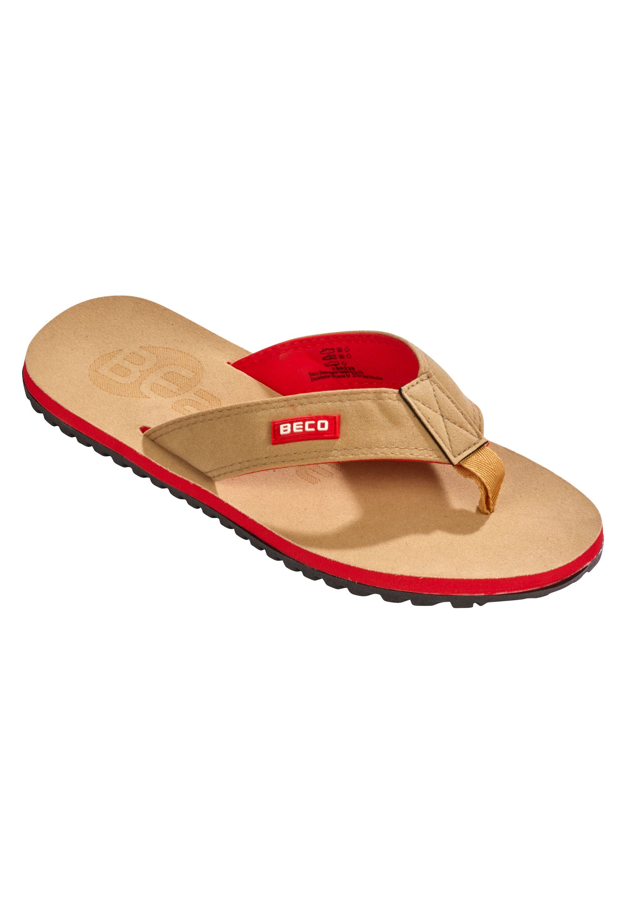 Beco Beermann BEactive V-Strap Zehentrenner in cooler Wildleder-Optik