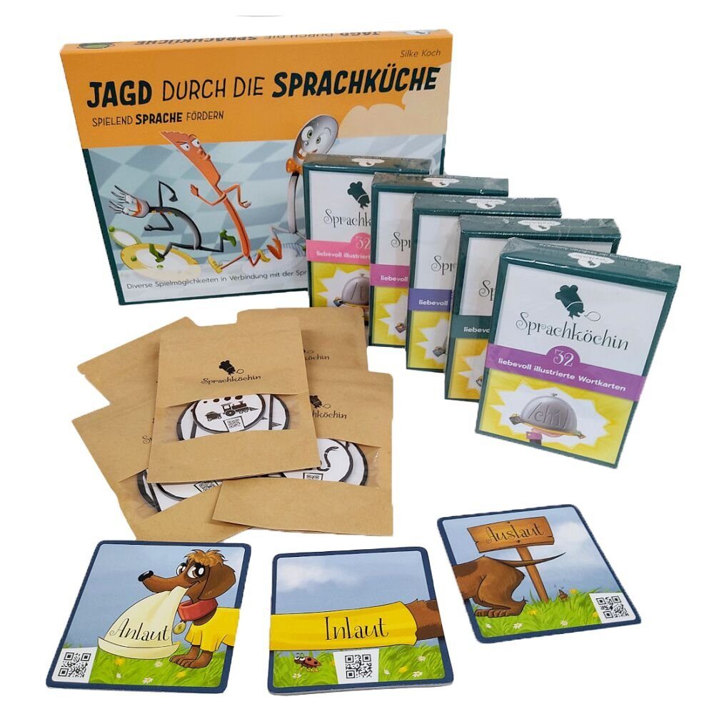 Sprachköchin Lernspielzeug Lernspiel Sprachküche, Brettspiel für die logopä günstig online kaufen