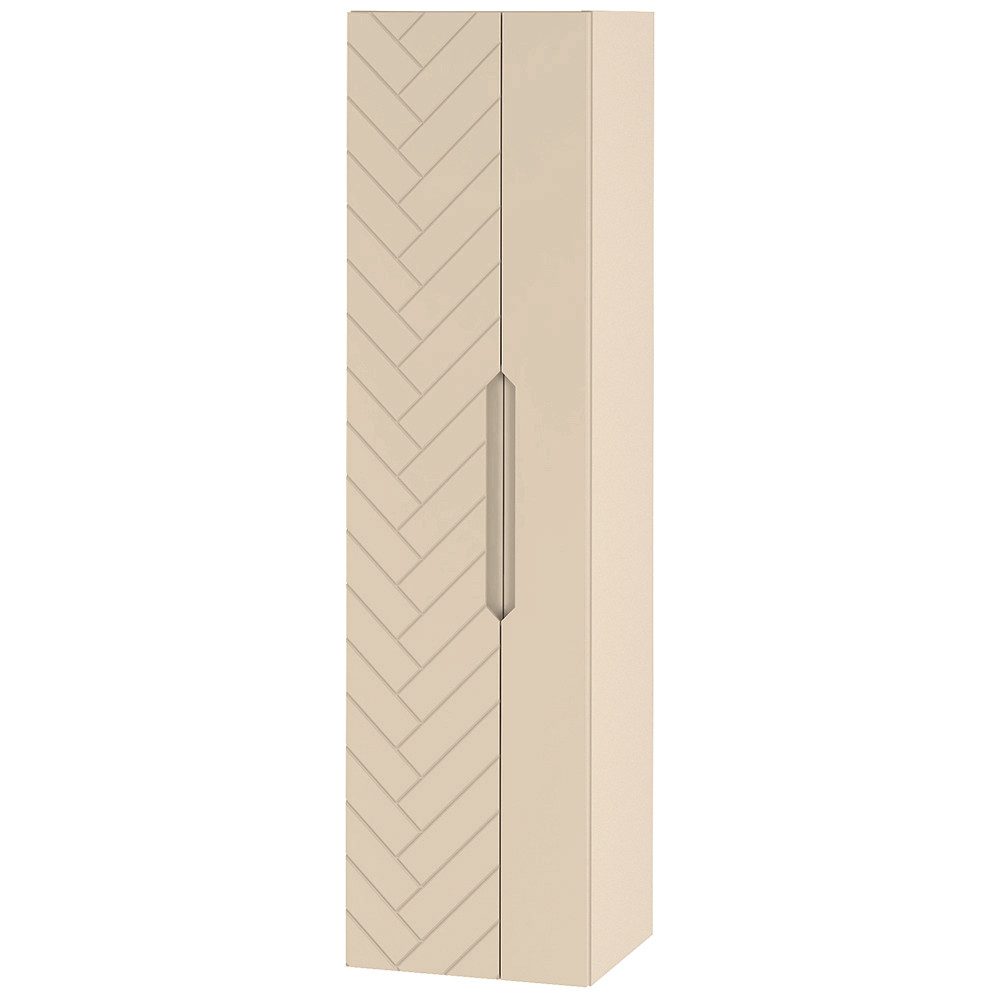 Lomadox Badkommode ANGERA-140, Badezimmerschrank Gäste WC Schrank 35 cm breit modern in kaschmir