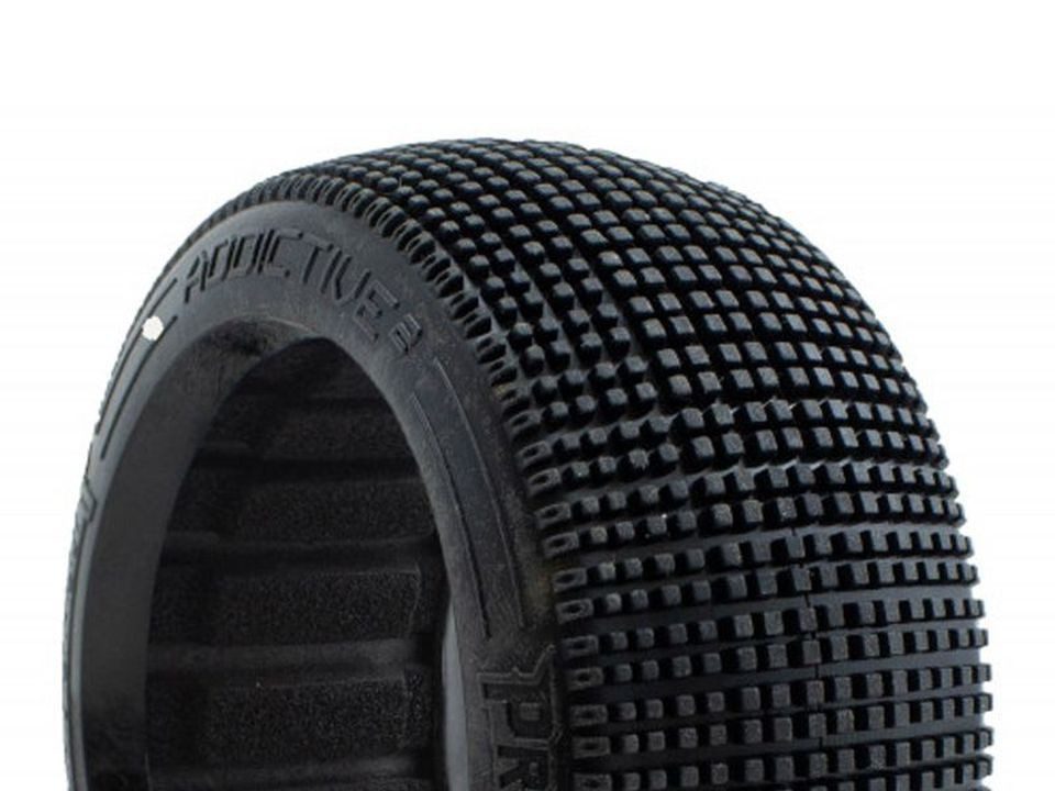 RC-Auto Procircuit Reifen ADDICTIVE V2 inkl. Einlagen unverklebt 1:8 SuperSoft