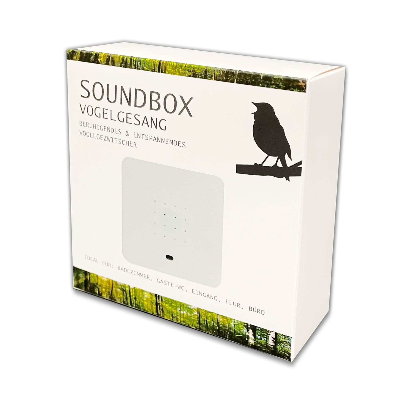mit Vogelgezwitscher Soundbox Vogelzwitscher Vogelgesang Dekoobjekt 2 HAC24 Bewegungsmelder Naturgeräusche St), (Set,