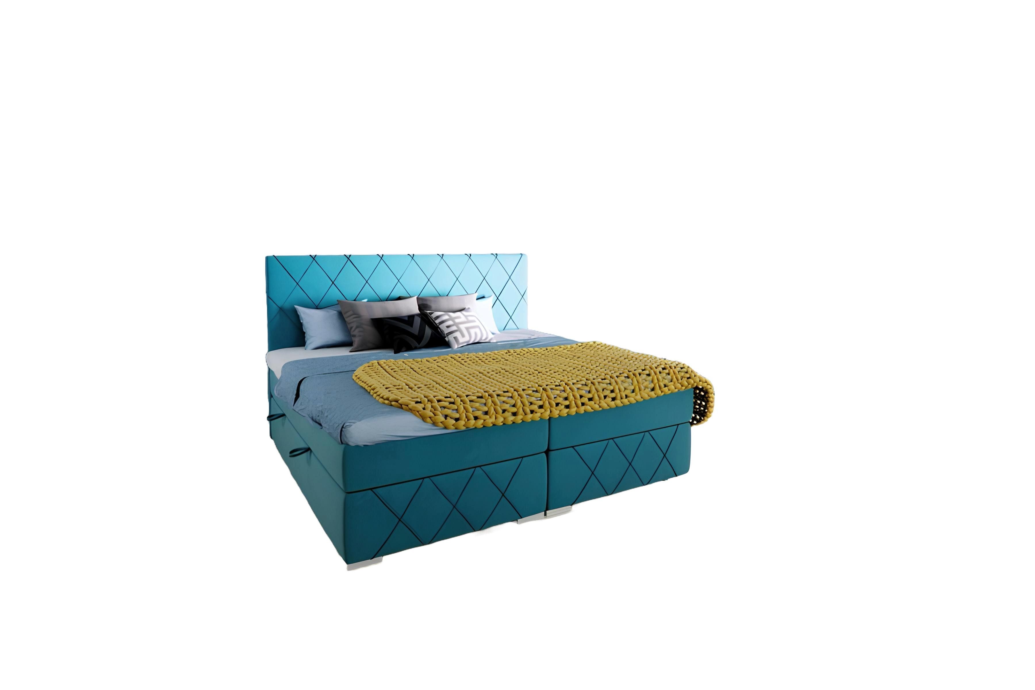 Xlmoebel Boxspringbett Luxuriöses Doppelbett mit Boxspring-Technologie und Bettkasten (1-St., Boxspringbett 4069424842531), Hergestellt in Europa