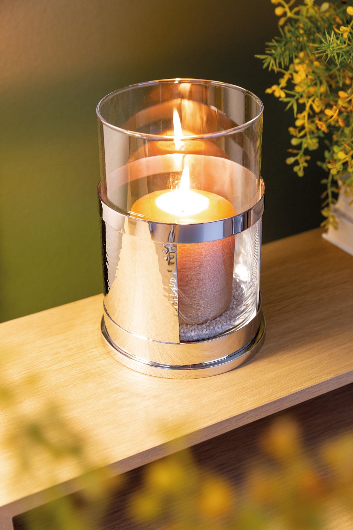 Fink Windlicht DOMO (1 St), aus Edelstahl und Glas, Höhe ca. 19 cm günstig online kaufen