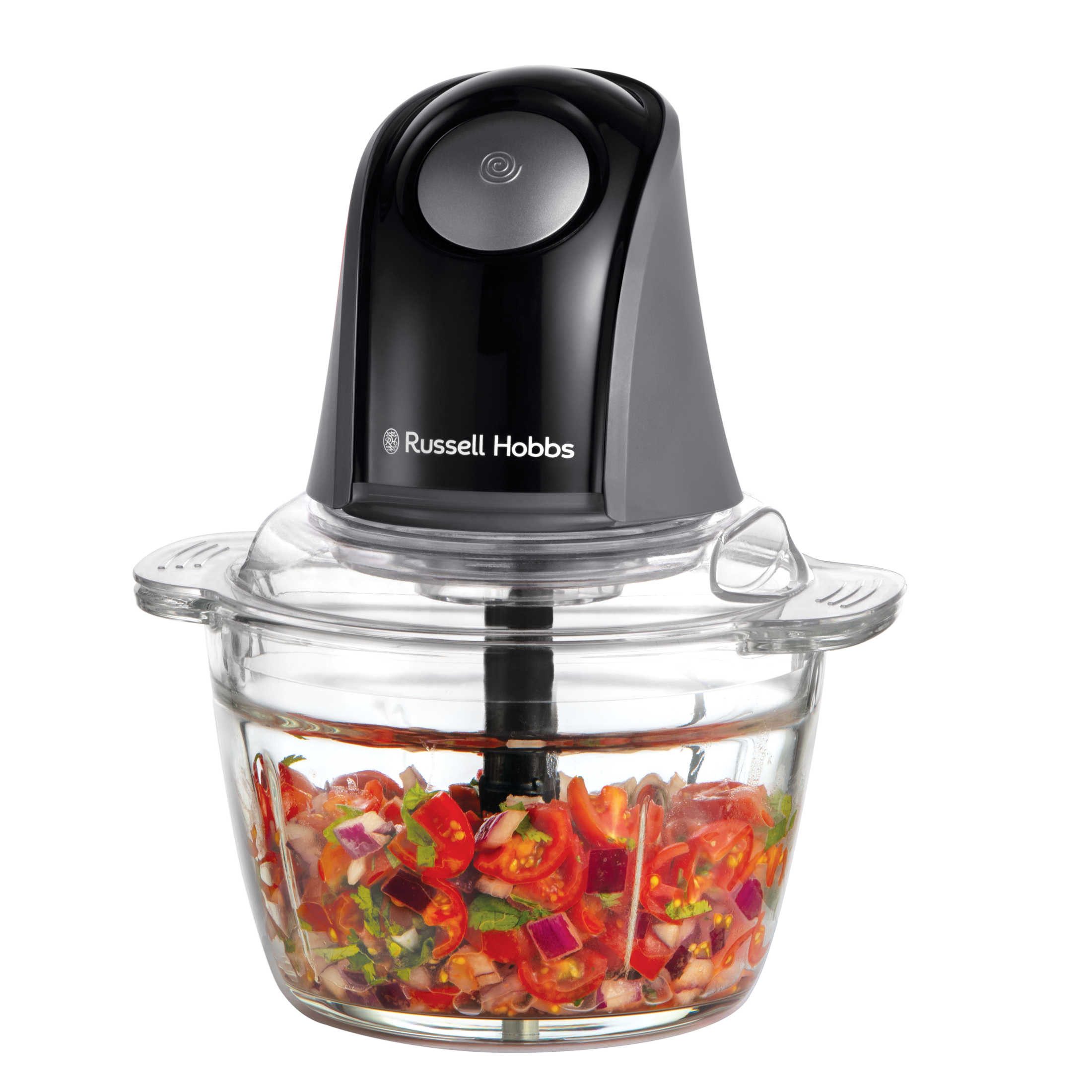 RUSSELL HOBBS Zerkleinerer RUSSELL HOBBS Mini elektrischer Mixer 27131-56 Matte Charcoal 200 W, 200 W