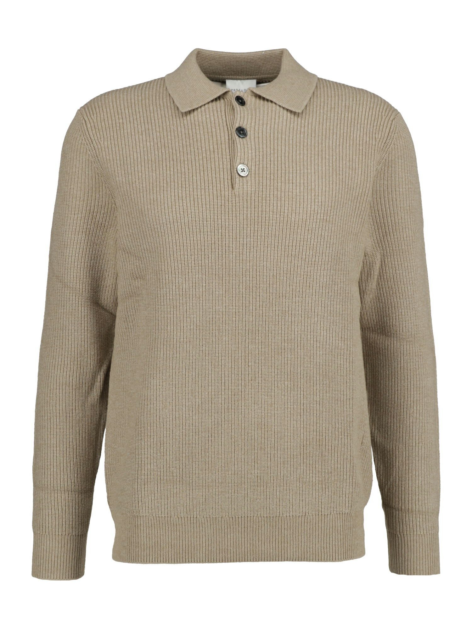 Profuomo Troyer Strickpullover mit Polokragen