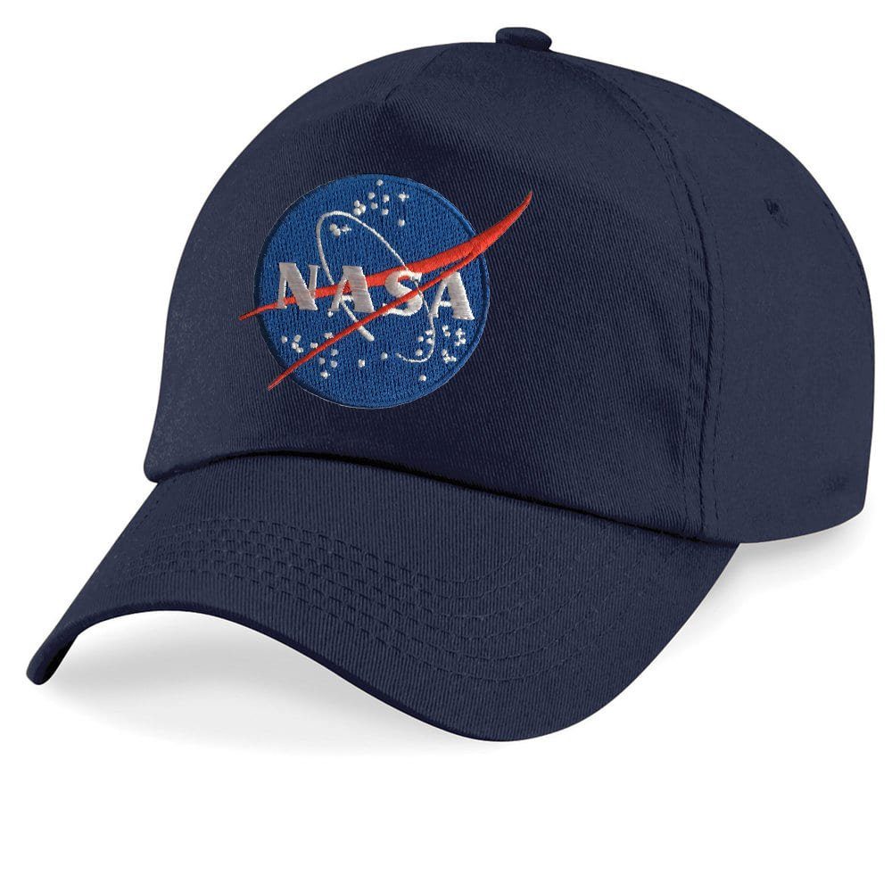 Space Size X Nasa Mars Patch Stick Apollo Blondie Astronuat Baseball Mond & One Brownie Kinder Navyblau Cap