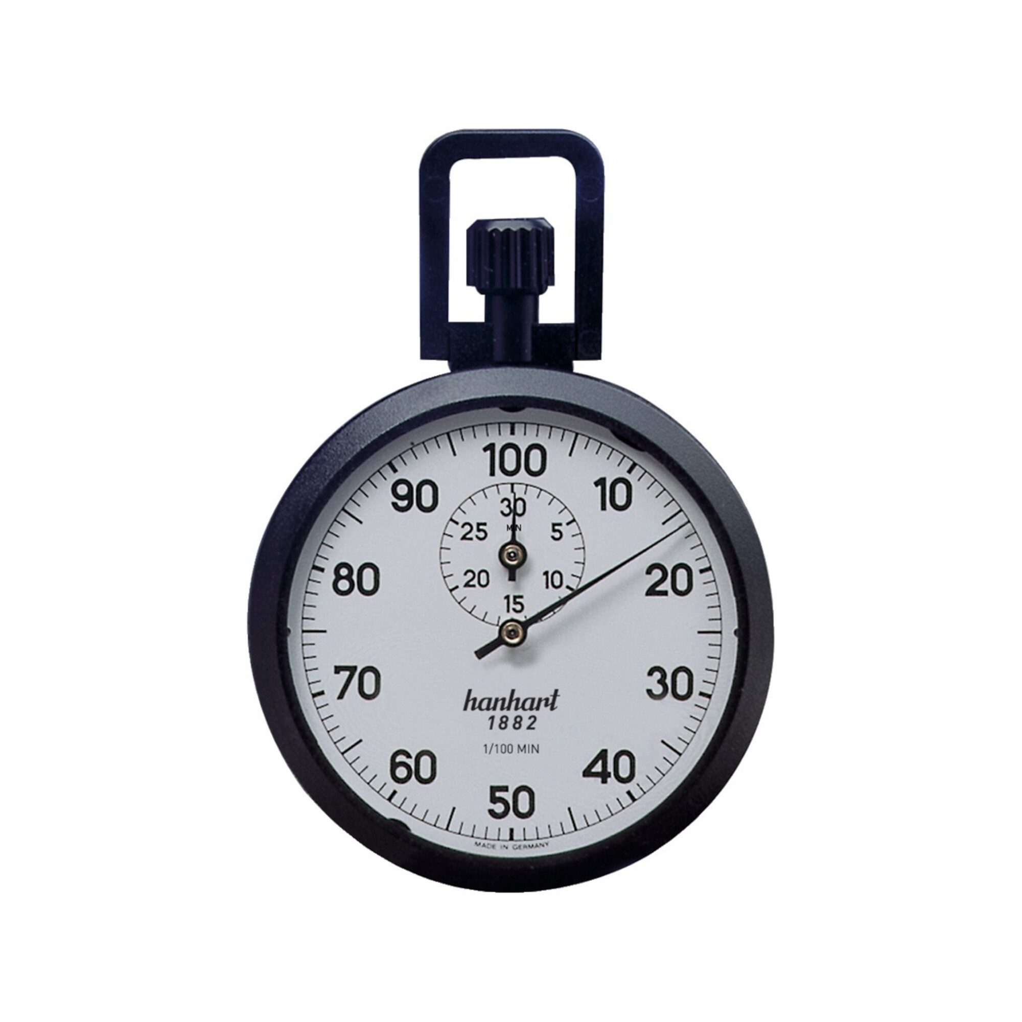 hanhart Stoppuhr Präzisions-Kronen-Stopper 1/10-Sek. 15Min. HANHART