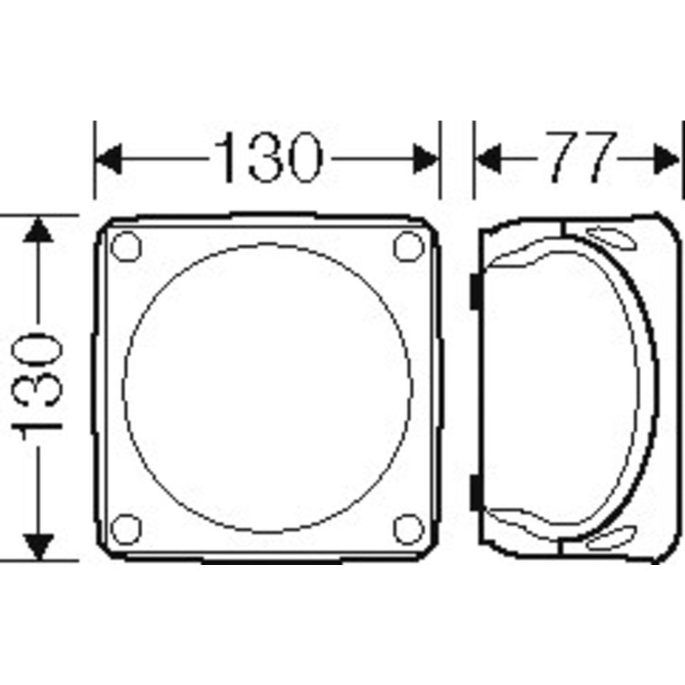 HENSEL Steckdose Hensel 62000419 Abzweigkasten mit Schraubklemmen, halogenfrei (L x B)