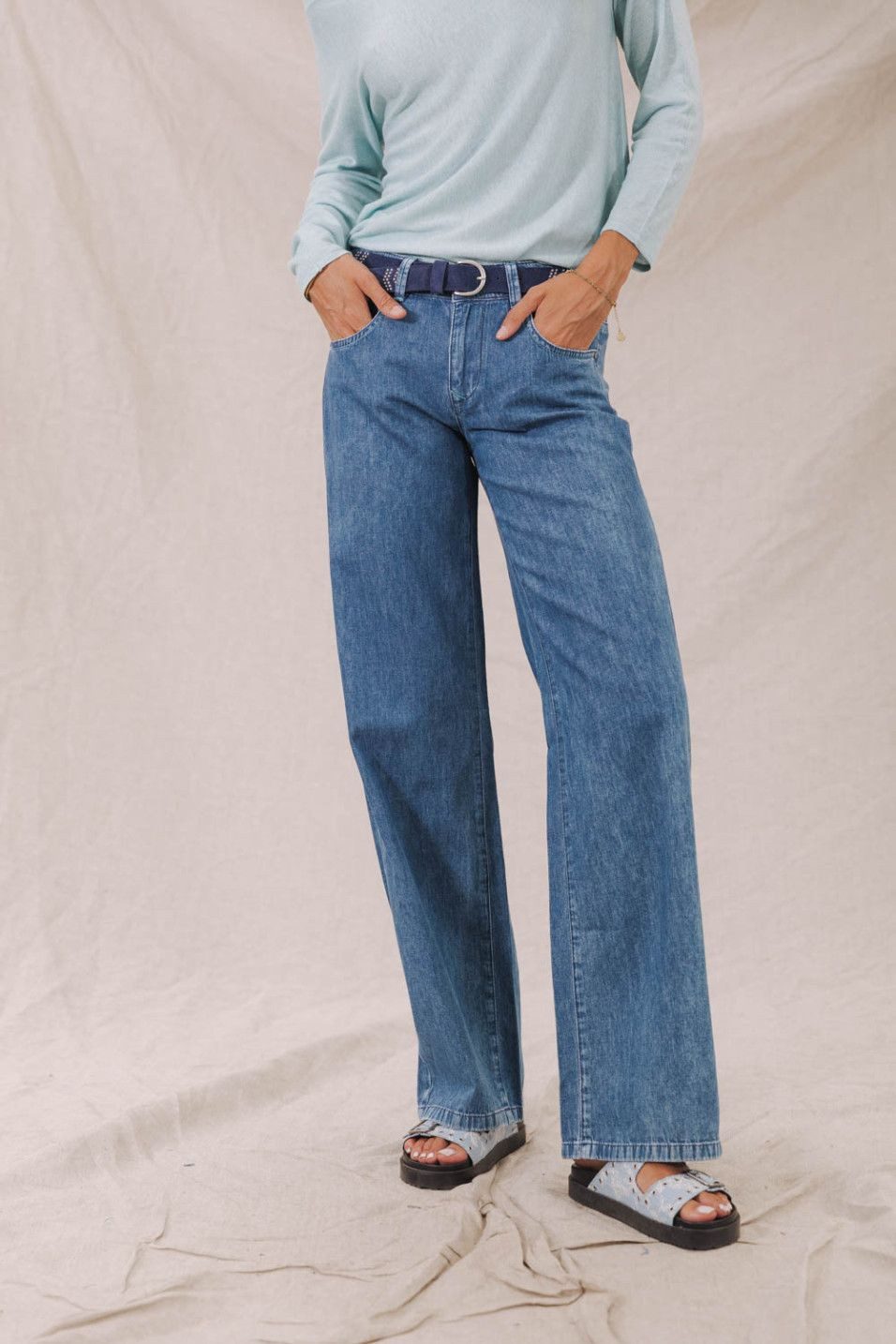 Freeman T. Porter Weite Jeans Agatha günstig online kaufen