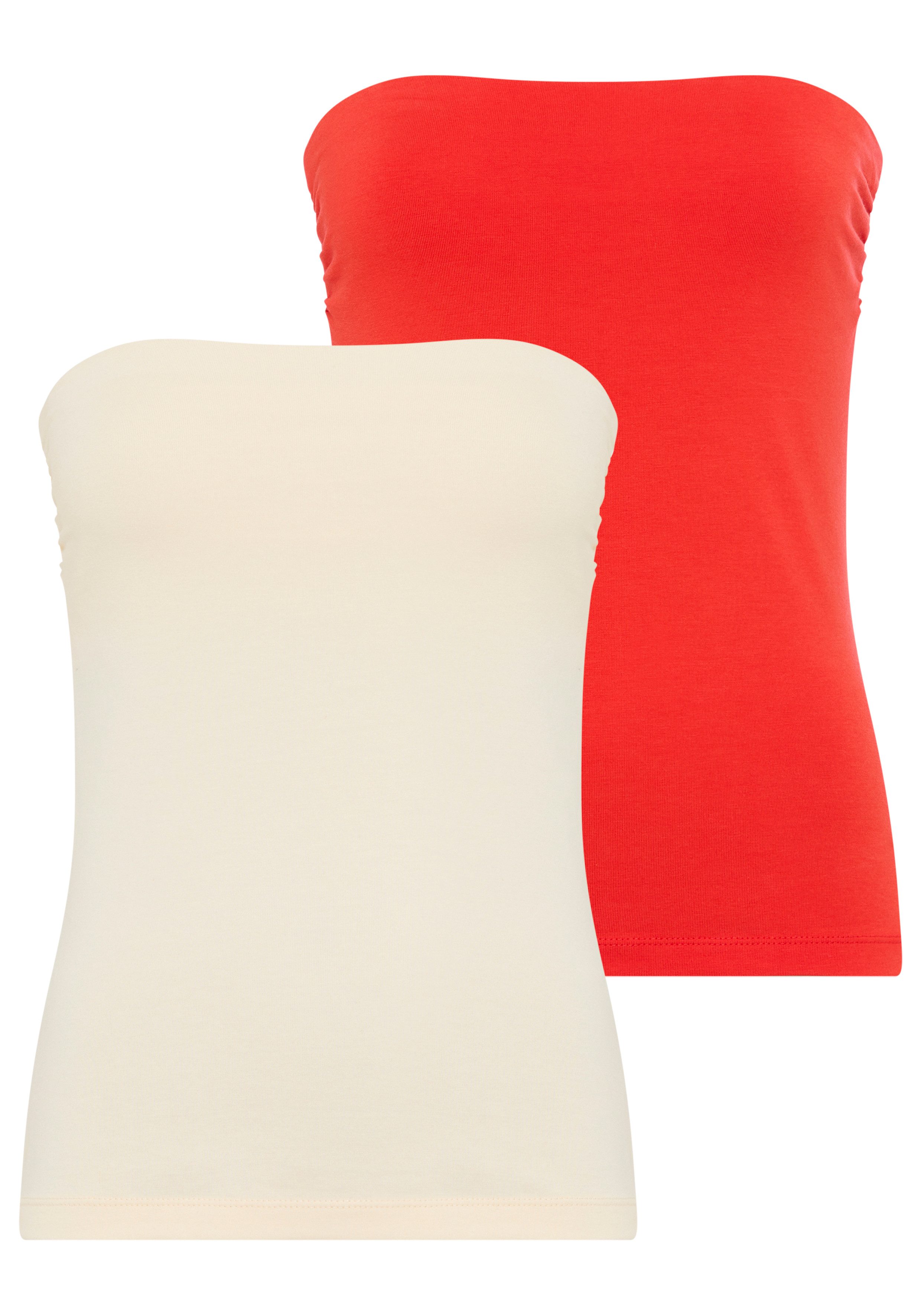 Melrose Bandeautop (Packung, 2-tlg) mit Raffung an der Naht, durchgestepptes Rumpfabschluss. € 21,99, (€ 21,99 pro 1 Stk).