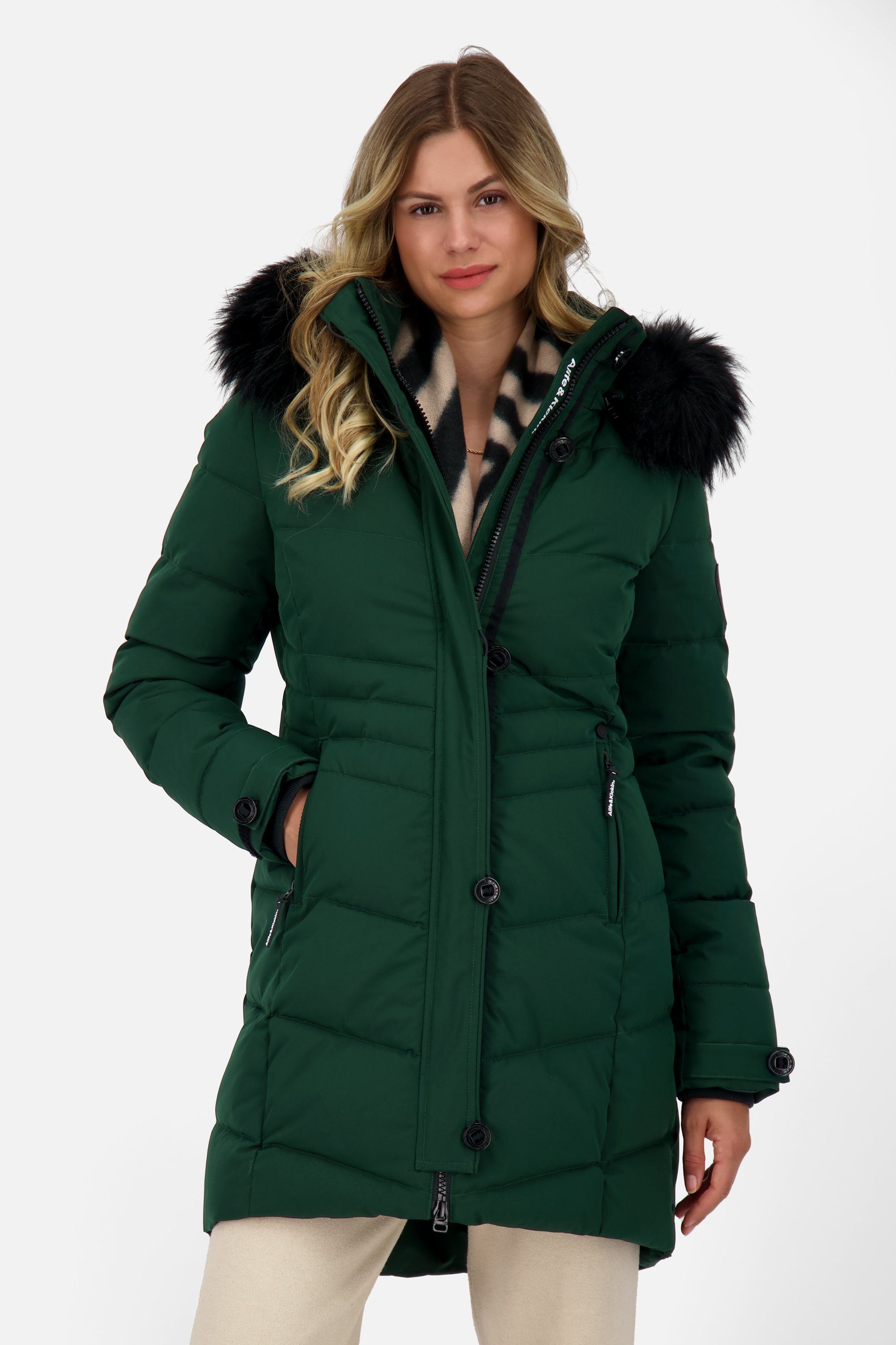 Alife & Kickin Winterjacke AmaliaAK A Puffer Coat Damen Steppjacke, Winterjacke dark forest