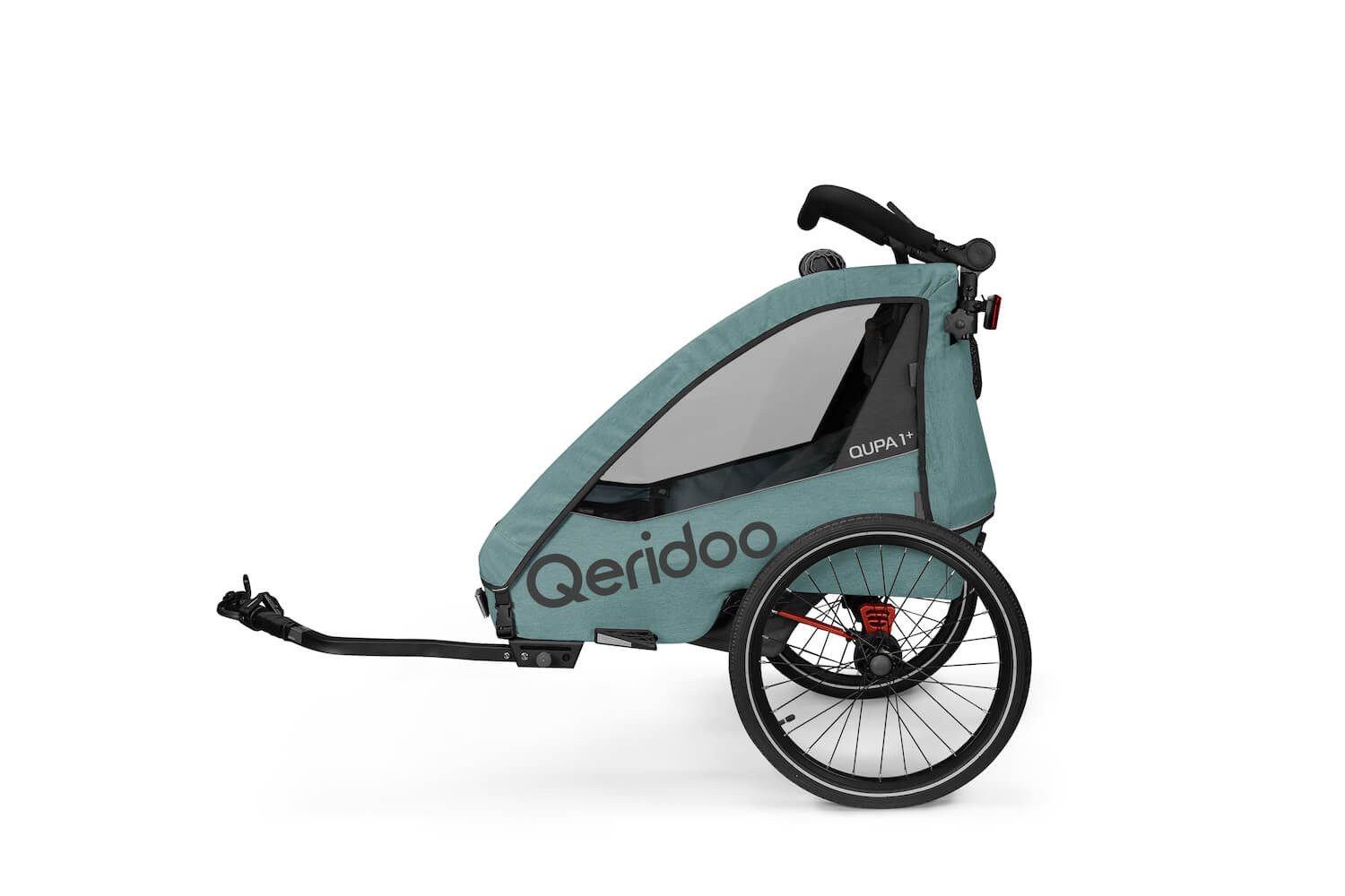 Qeridoo Fahrradkinderanhänger Qupa Plus 1 - Kinderfahrradanhänger für 1 Kind