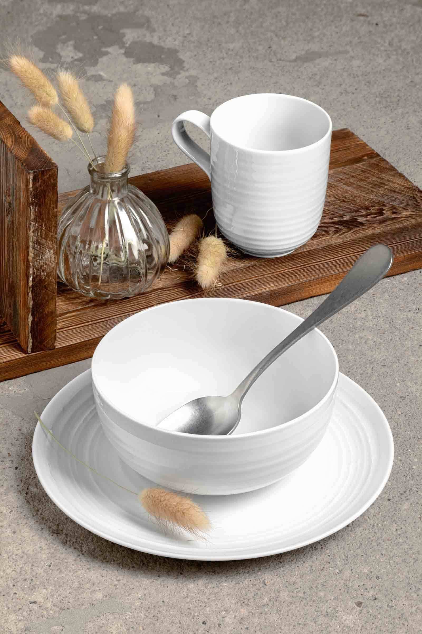 Seltmann Weiden Kombiservice Terra Einsteiger-Set 8er Set (8-tlg), 2 Personen, Porzellan