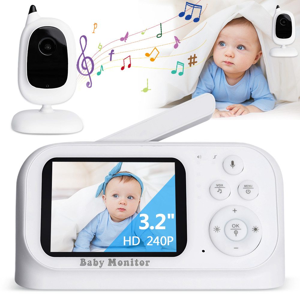 Babyphone Video-Babyphone digital Smart hochauflösende Nachtsicht Alert kabellos
