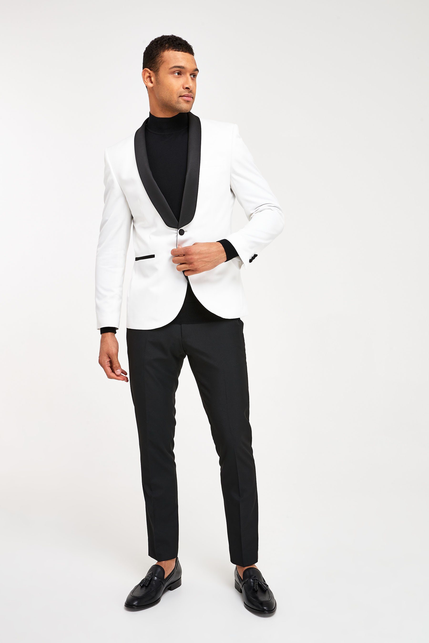 Fit (1-tlg) Sakko Smoking-Anzug: Next Slim Smokingsakko