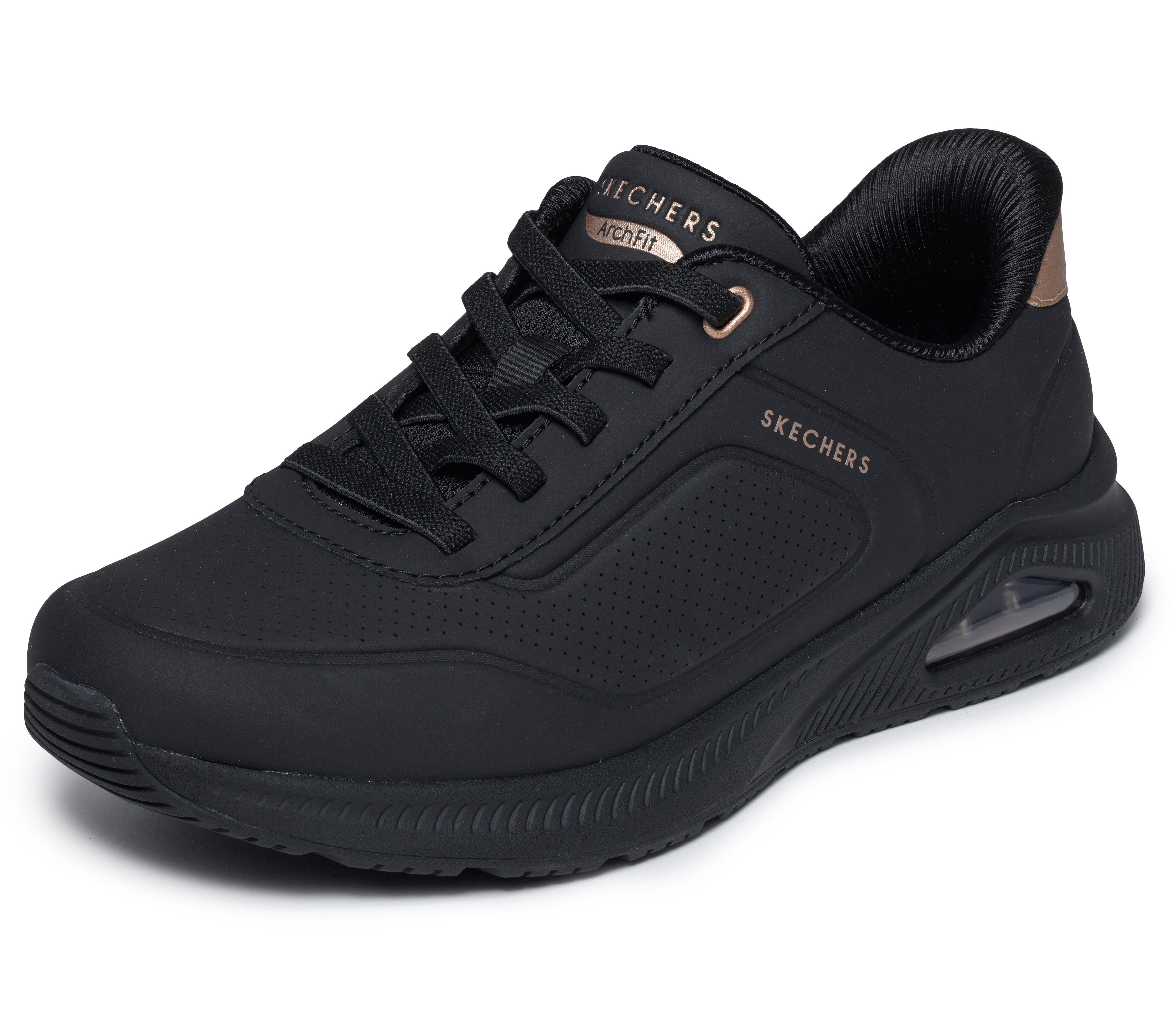 Skechers ARCH FIT UNO Slip-On Sneaker Schlupfschuh, Halbschuh, Freizeitschuh mit Slip ins