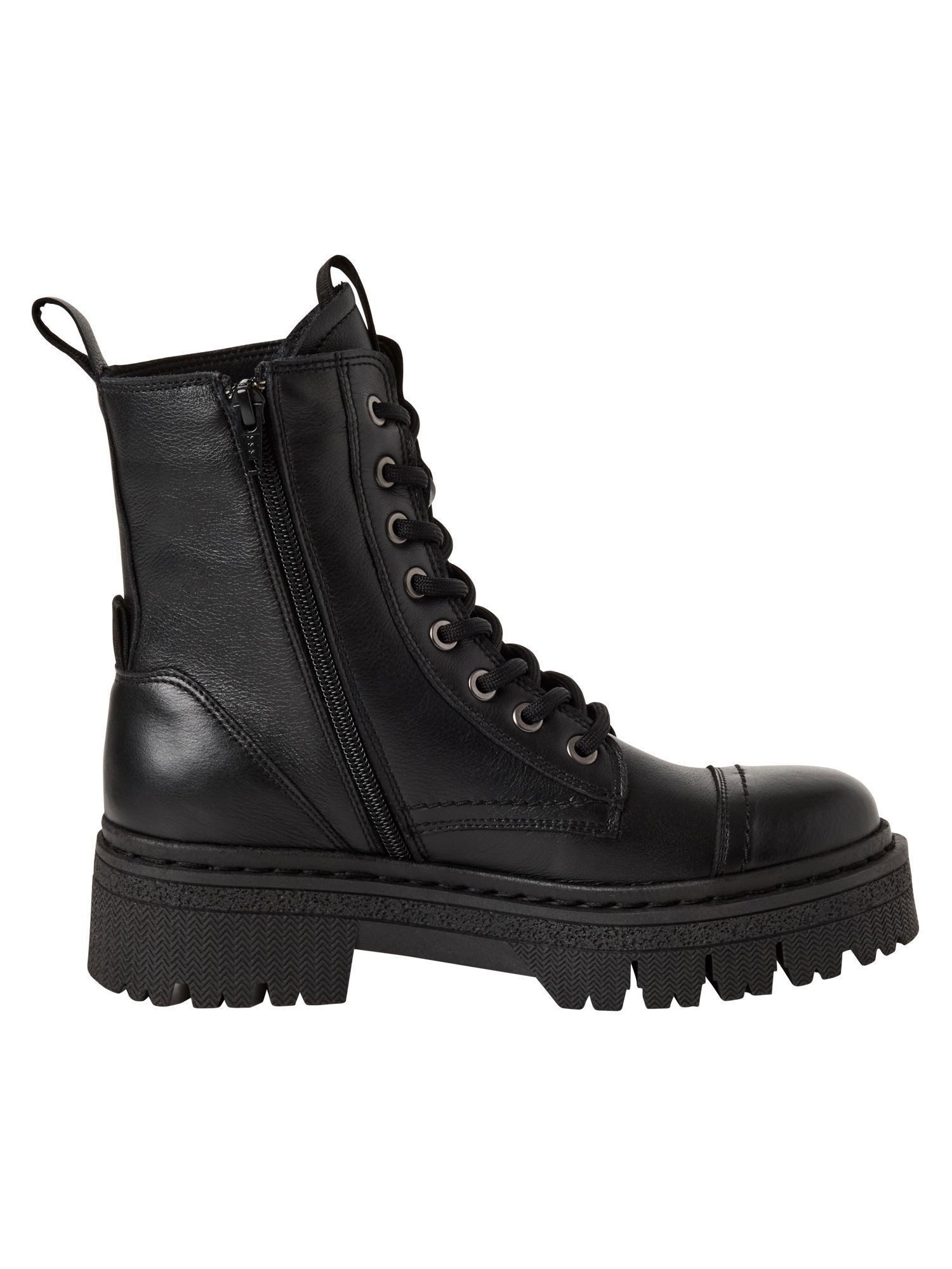 Tamaris COMFORT-Lining, Removable Sock aus Leder Schnürstiefelette COMFORT-Lining