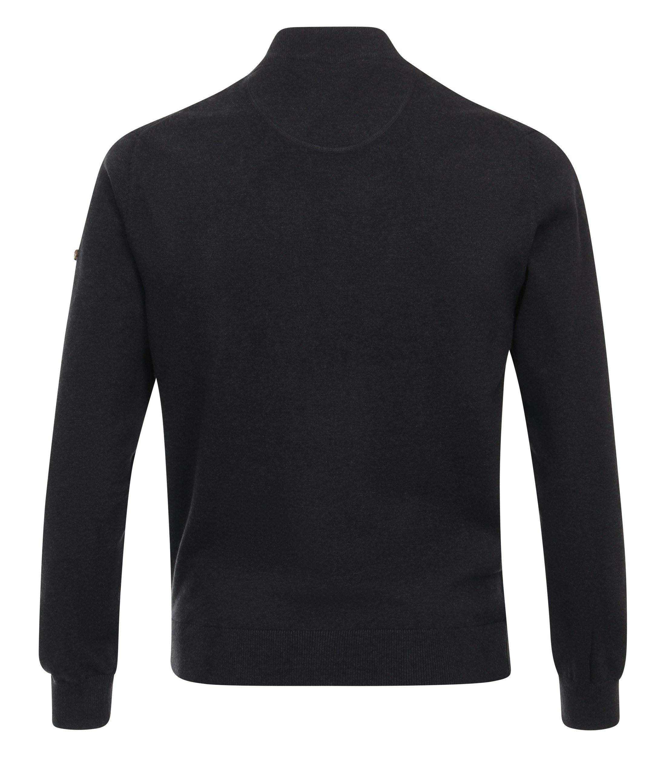 Redmond Strickjacke REDMOND Casual Herren Strickjacke Zipper Baumwolle Marine – Bild 2 von 4