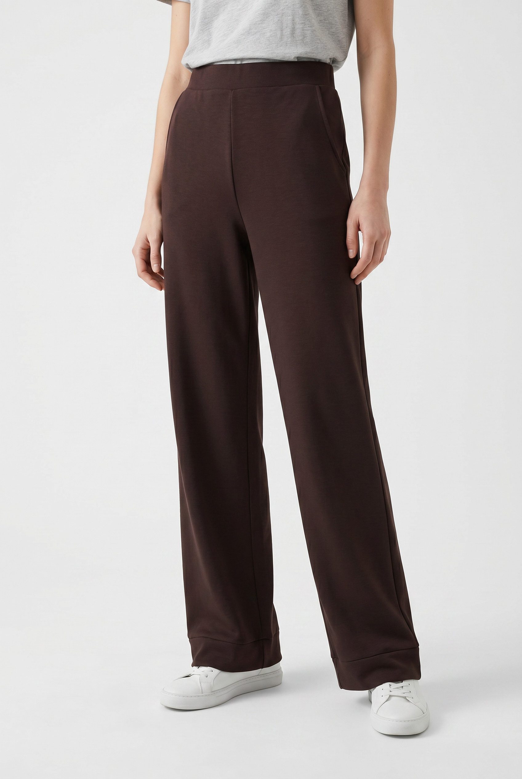 Vero Moda Jerseyhose VMHALI HW WIDE PANT JRS Viskosemischung, loose fit