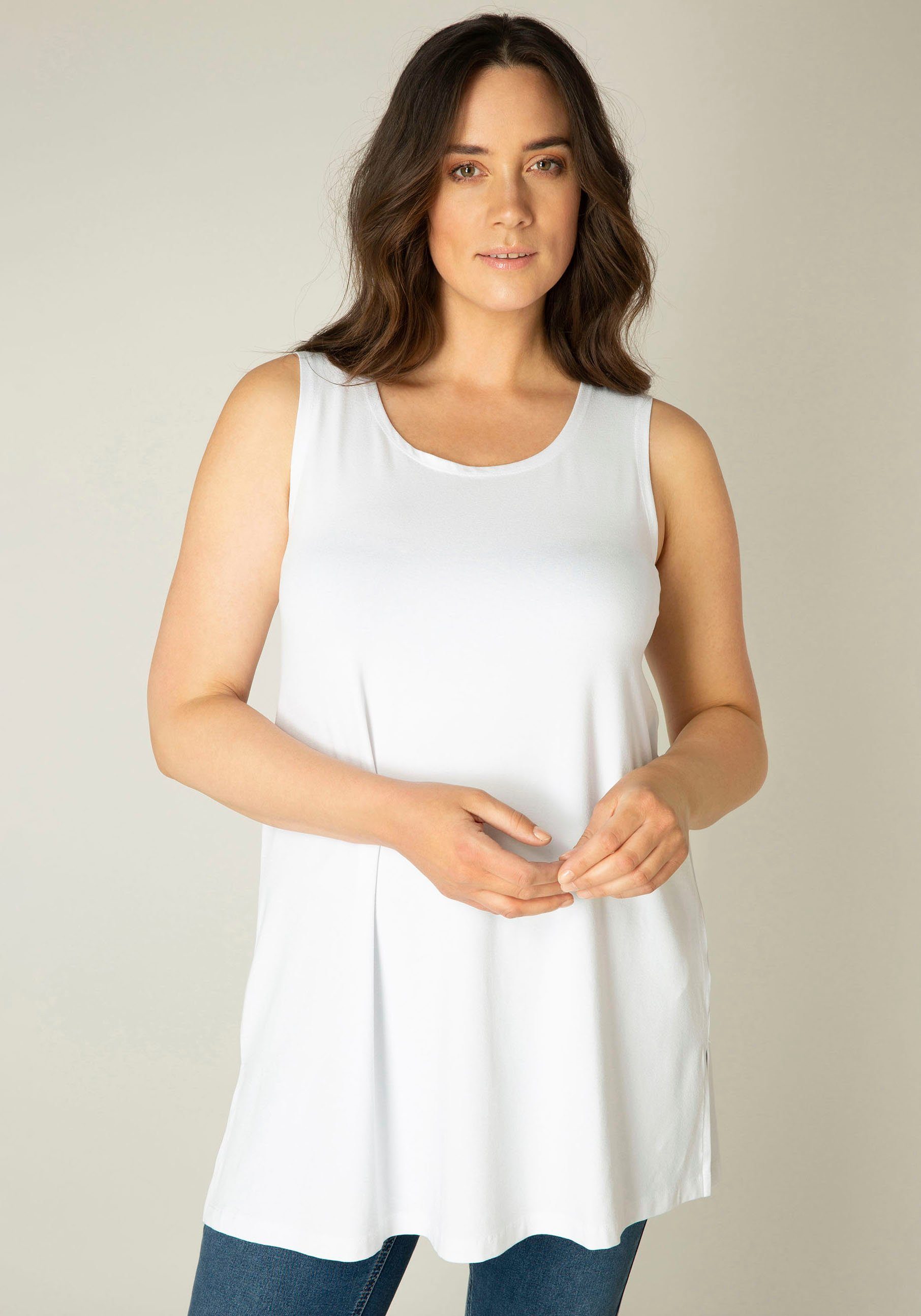 Base Level Curvy Longshirt Abbigale Leicht ausgestellte A-Form