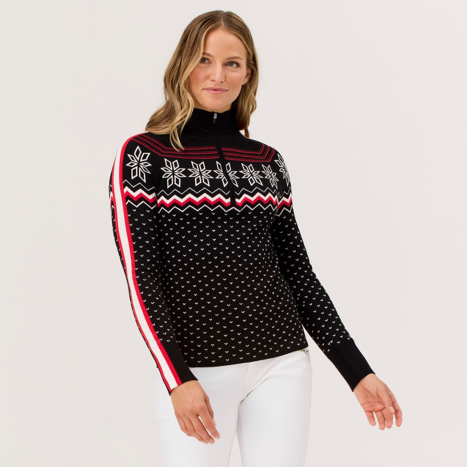Krimson Klover Trainingspullover Snowhut Zip Neck (1-tlg)