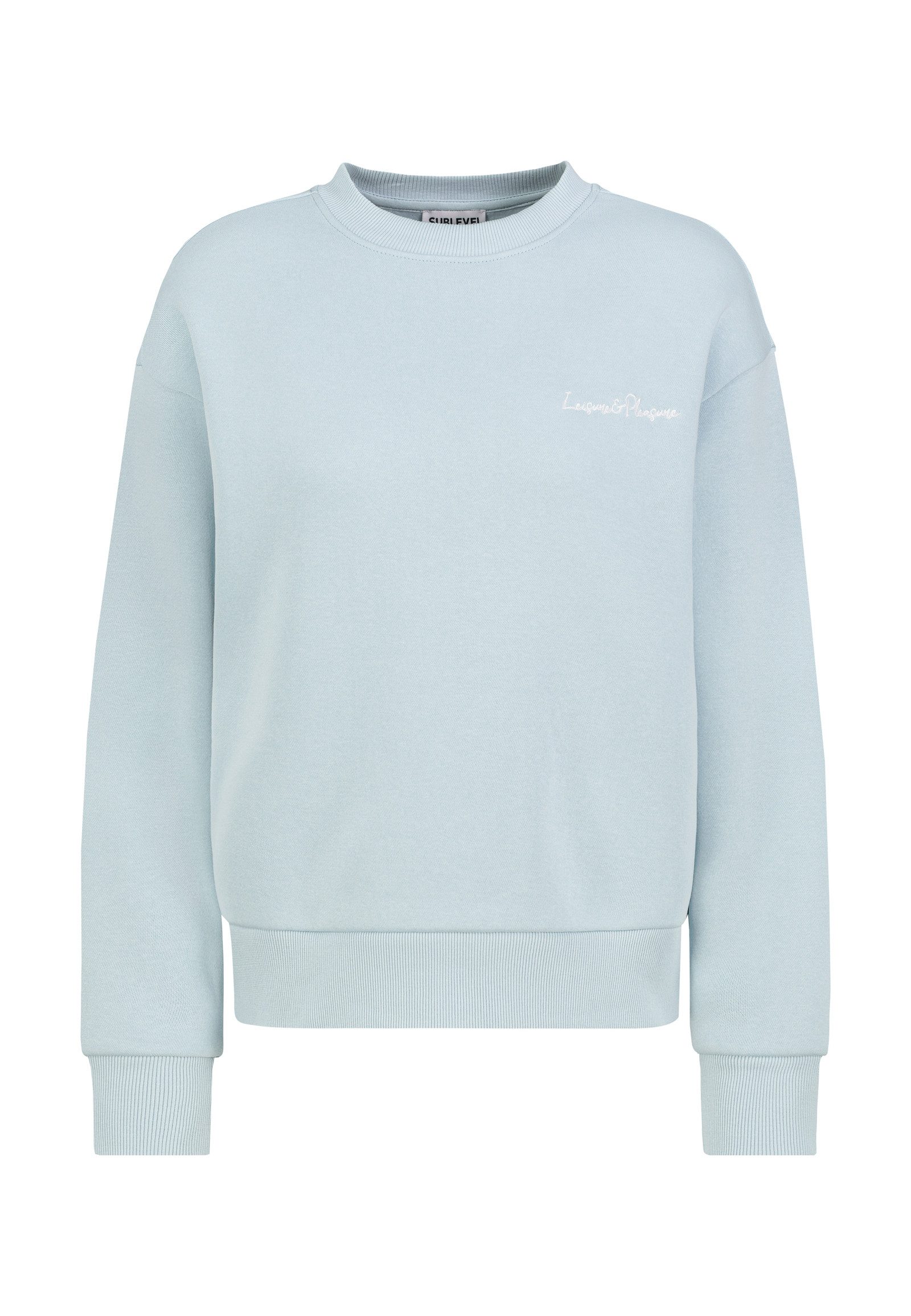 Sweatshirt Damen Pullover langarm bestickt Backprint