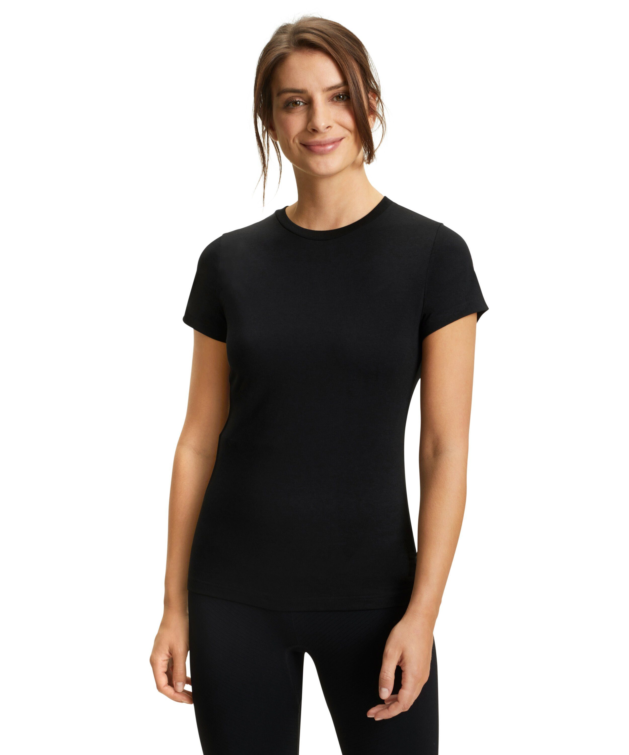 T-Shirt FALKE black (3008) (1-tlg) kühlend