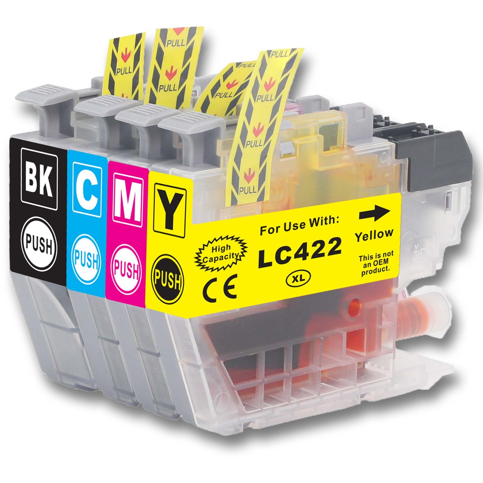 Tonerkartusche Gigao LC-422XL Kompatibel Tintenpatronen für Brother MFC-J5345DW -, (Kompatibel für Brother MFC-J 5345 DW LC-422 XL), DWE