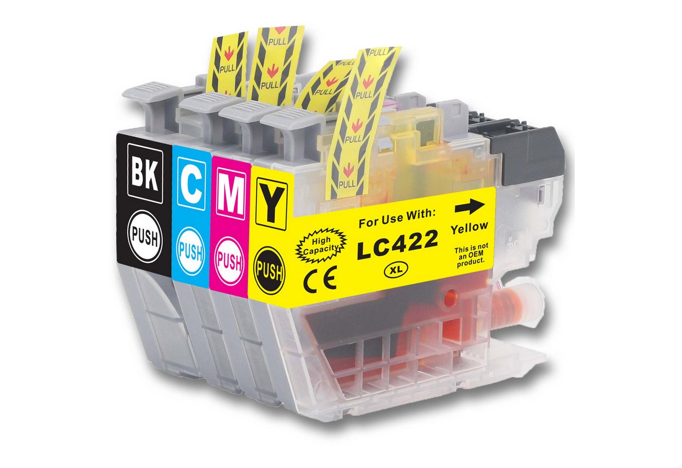 Tonerkartusche Gigao LC-422XL Multipack XL kompatibel mit Brother für MFC-J5740DW -, (Kompatibel für Brother MFC-J 5740 DW LC-422 XL), DWE