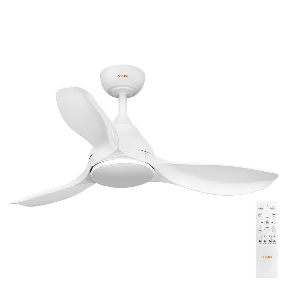 Osram Bodenventilator Ceiling Fan Bise 1065mm 48W CCT RGB Deckenventilator 48 W 1065 mm, mit Beleuchtung, mit Fernbedienung, Dimmbar, Timer