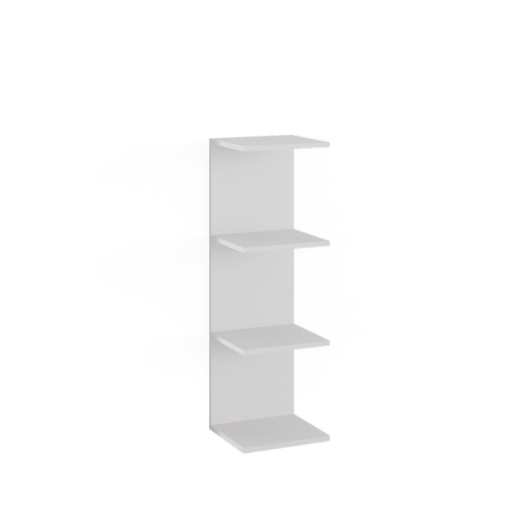 Vicco Bücherregal Paolo, Weiß, 30 x 95 cm, 1-tlg.