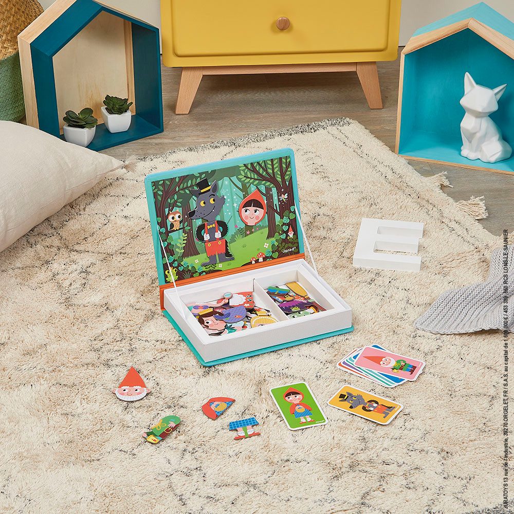 Janod Lernspielzeug Magnetbuch - Märchen, FSC® - schützt Wald